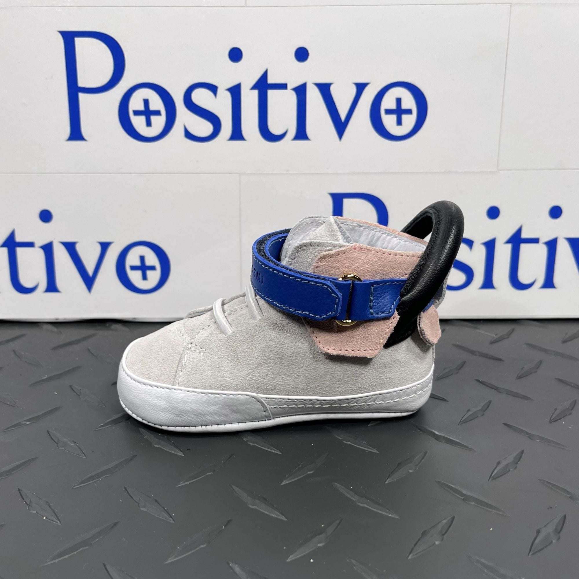Buscemi 100MM Baby White Trio Leather Sneakers | Positivo Clothing