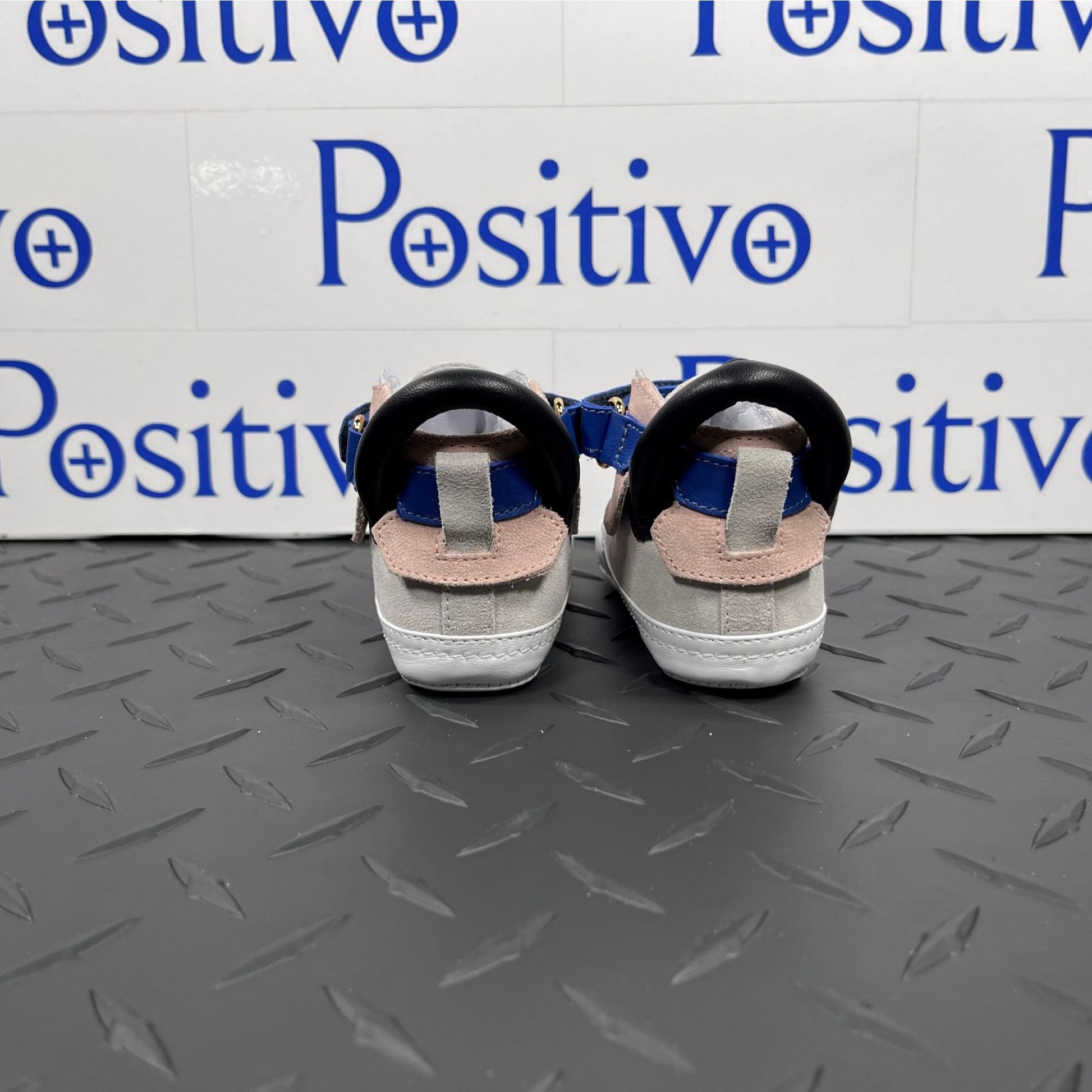 Buscemi 100MM Baby White Trio Leather Sneakers | Positivo Clothing