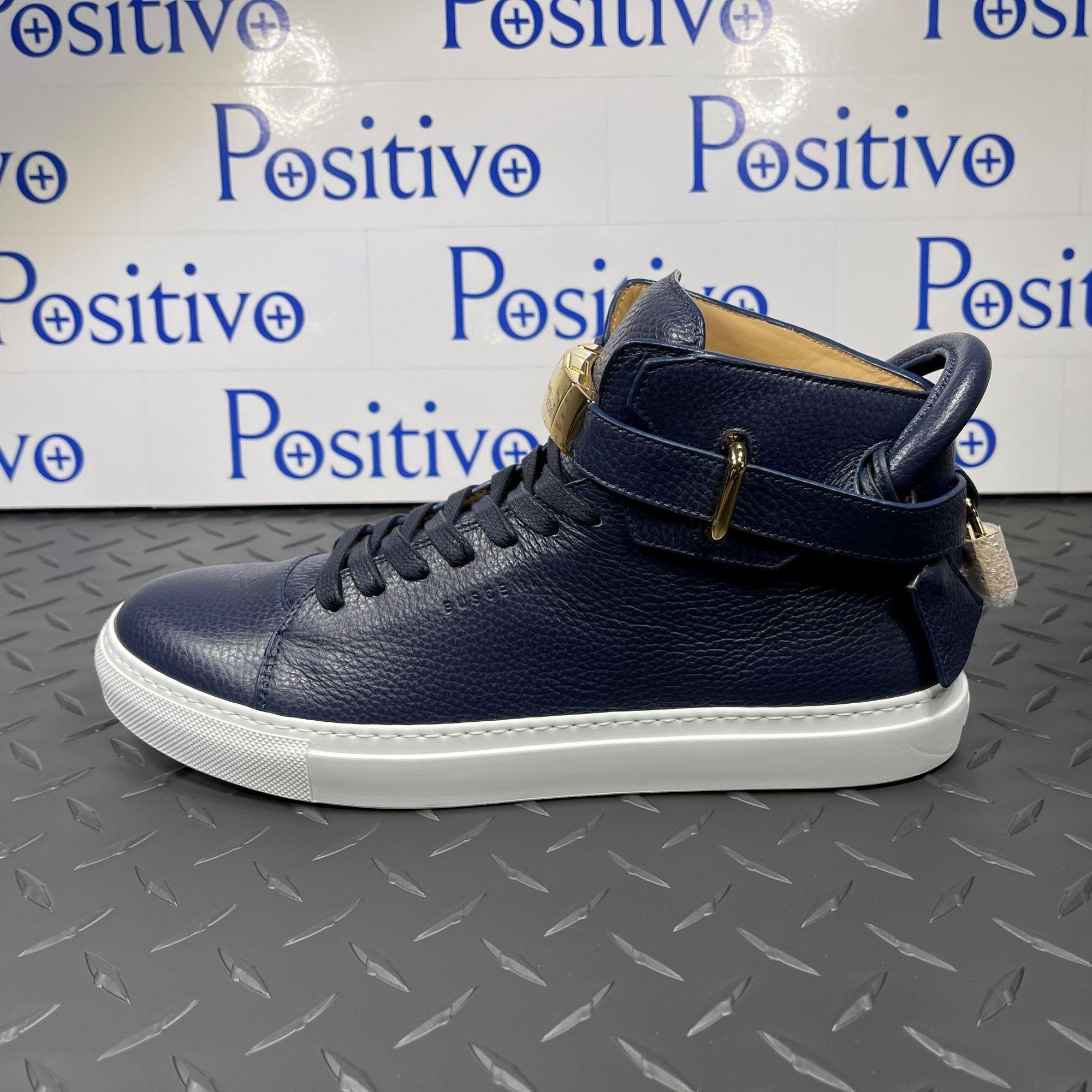 Buscemi 100MM Push Ocean Leather Sneakers
