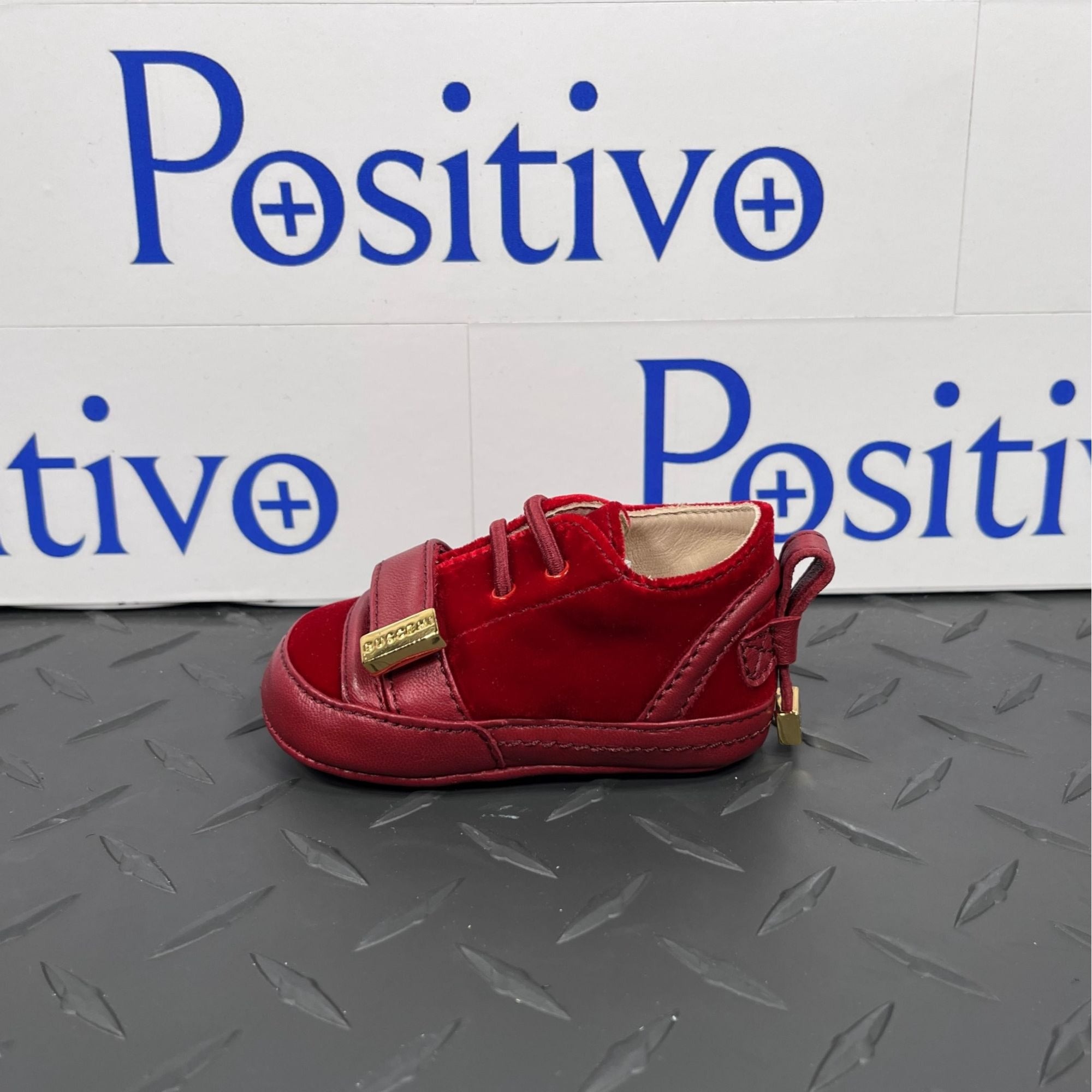 Buscemi 50MM Baby Scarlet Velvet Sneakers | Positivo Clothing
