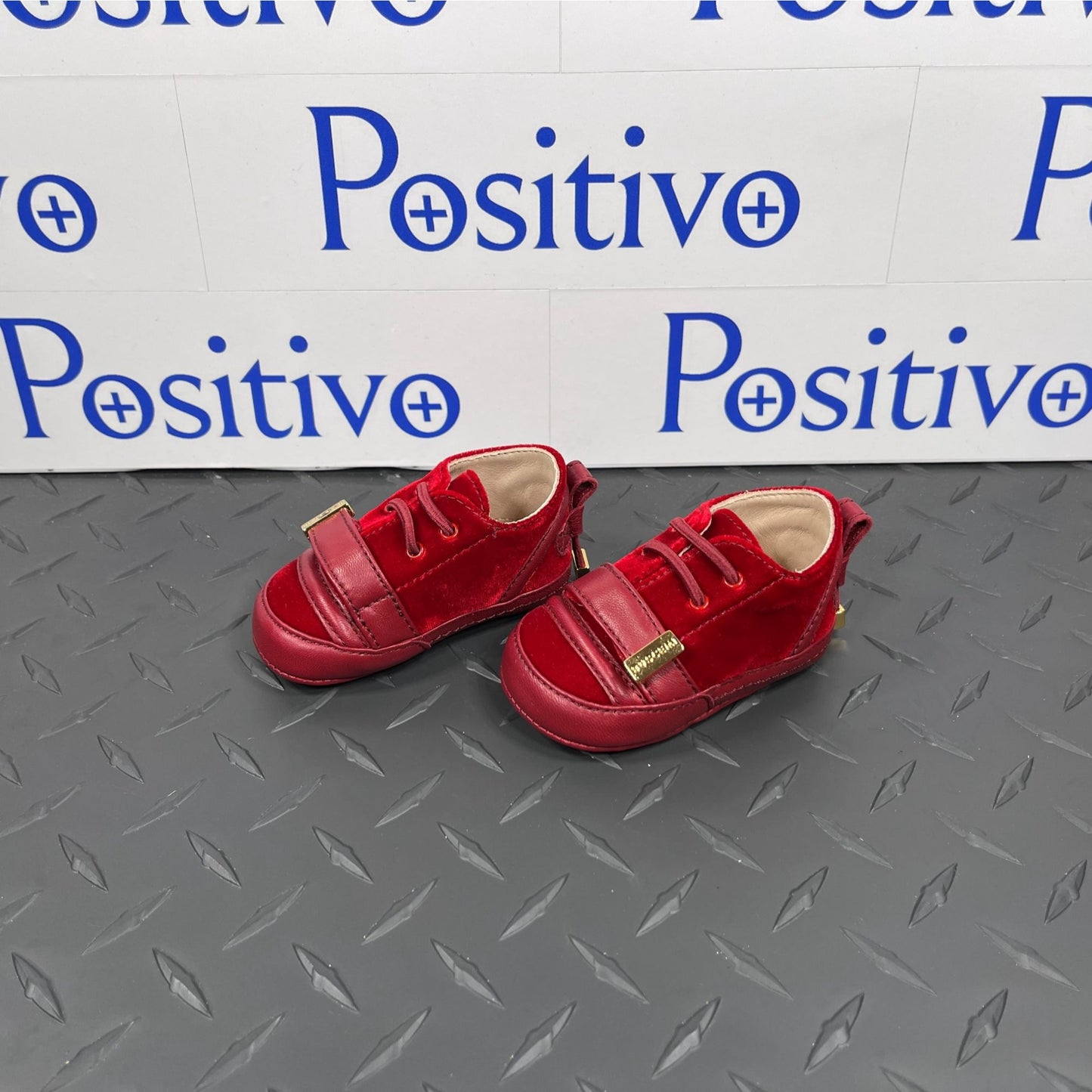 Buscemi 50MM Baby Scarlet Velvet Sneakers | Positivo Clothing