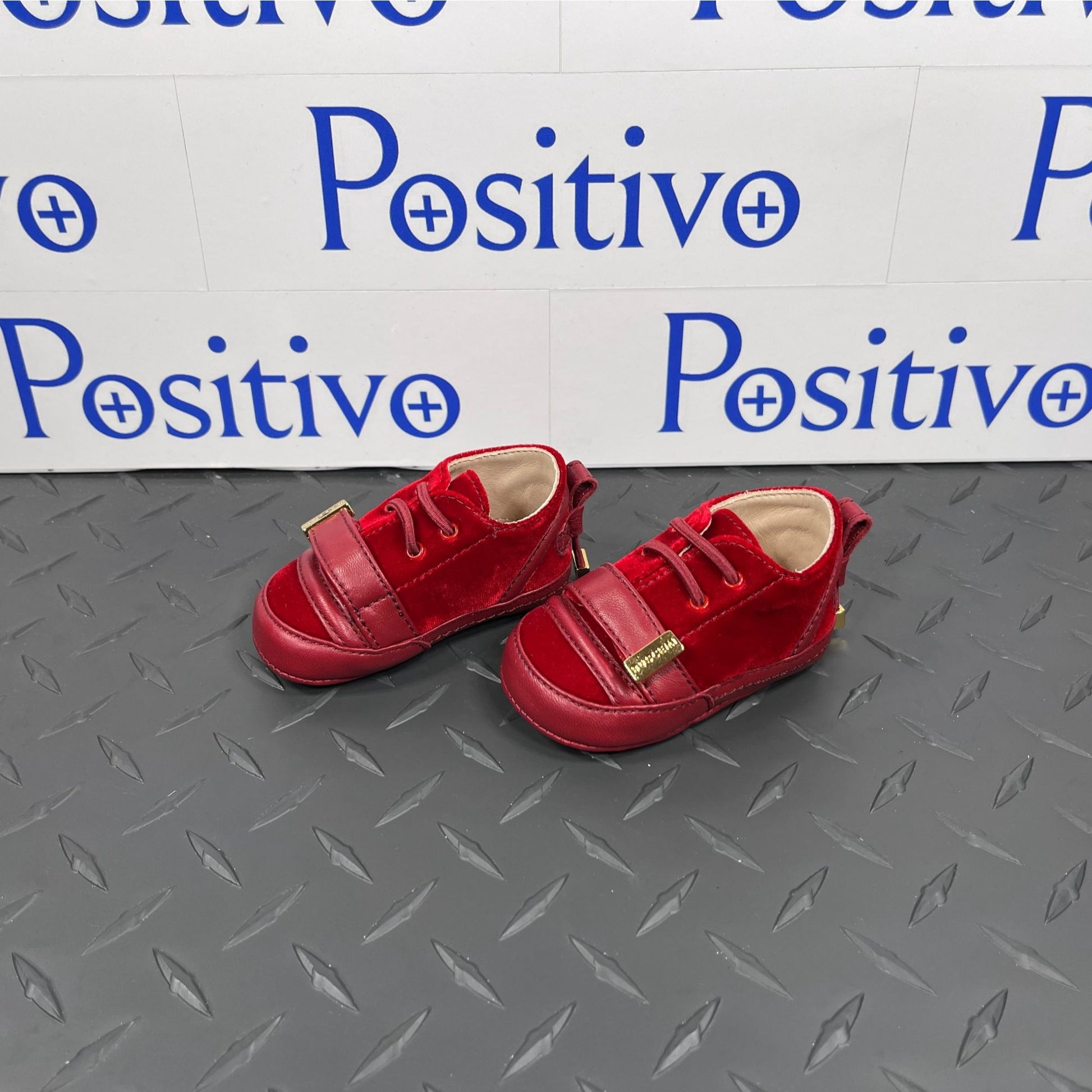 Buscemi 50MM Baby Scarlet Velvet Sneakers | Positivo Clothing