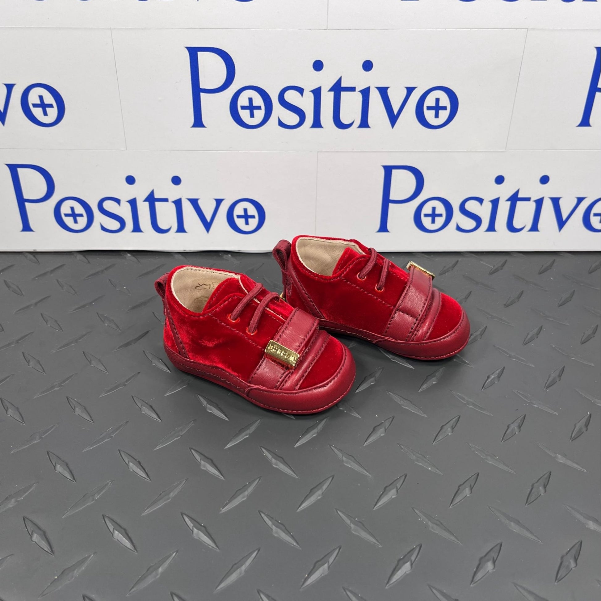 Buscemi 50MM Baby Scarlet Velvet Sneakers | Positivo Clothing