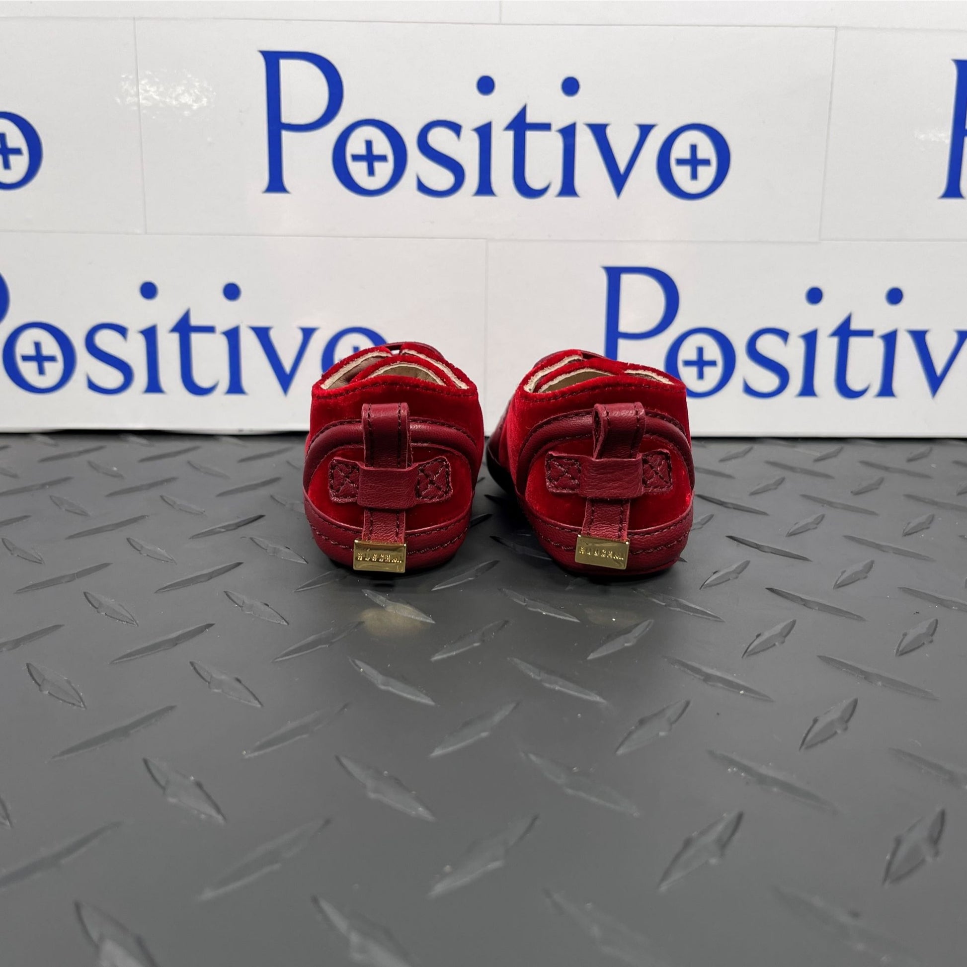 Buscemi 50MM Baby Scarlet Velvet Sneakers | Positivo Clothing
