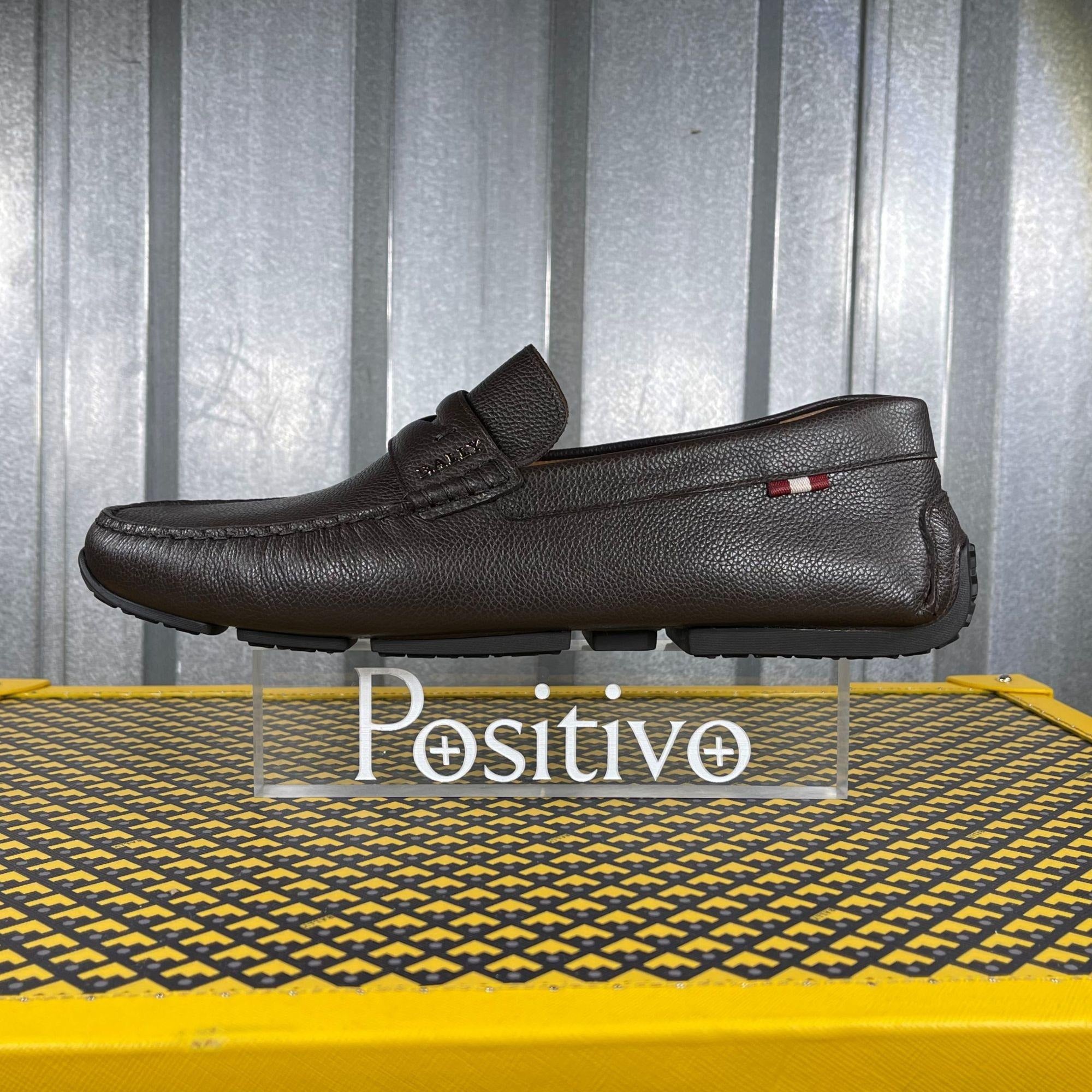 Bally Pavel Safari Leather Drivers - Positivo Clothing