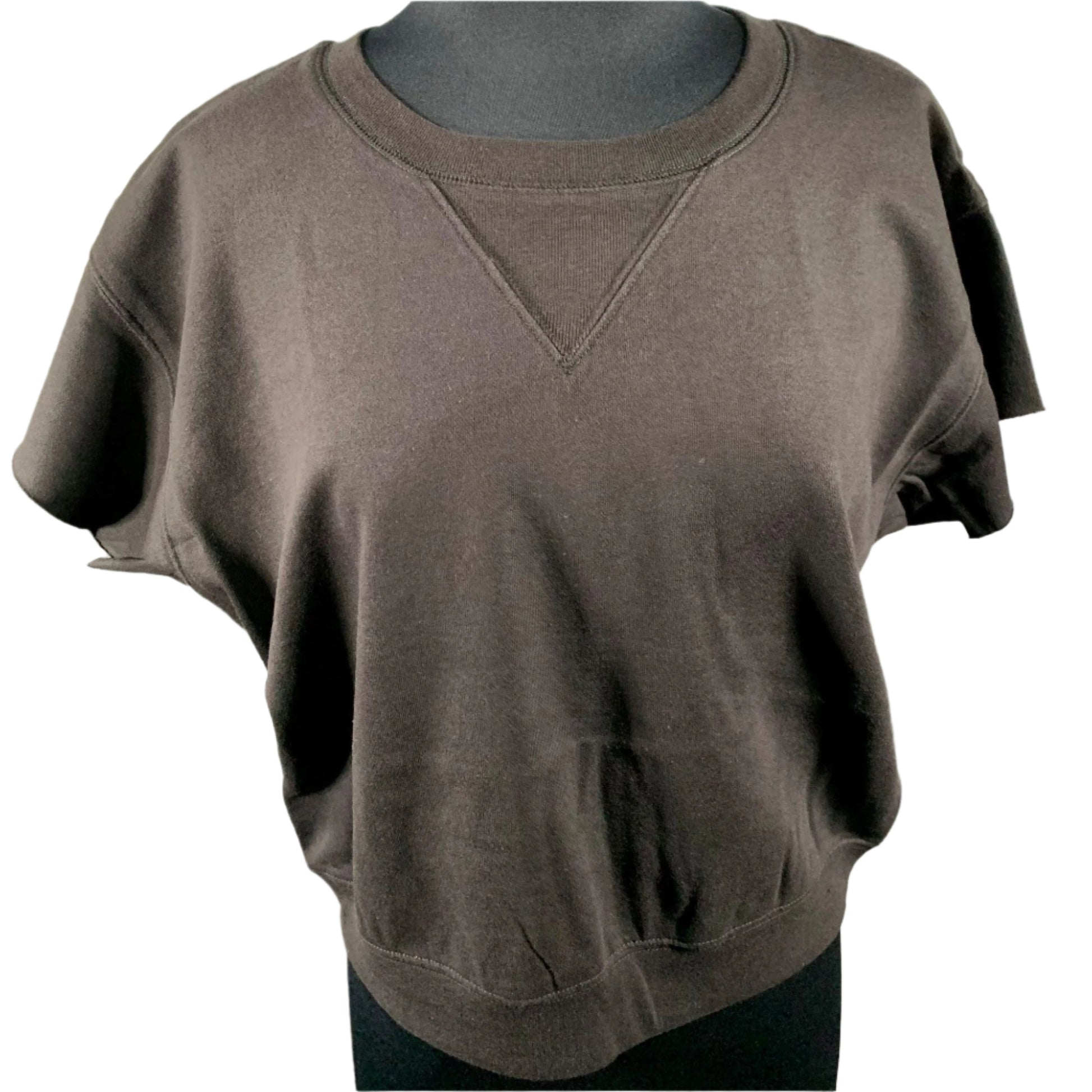 BLK DNM Womens Black Short Sleeves Sweatshirt | Positivo Clothing