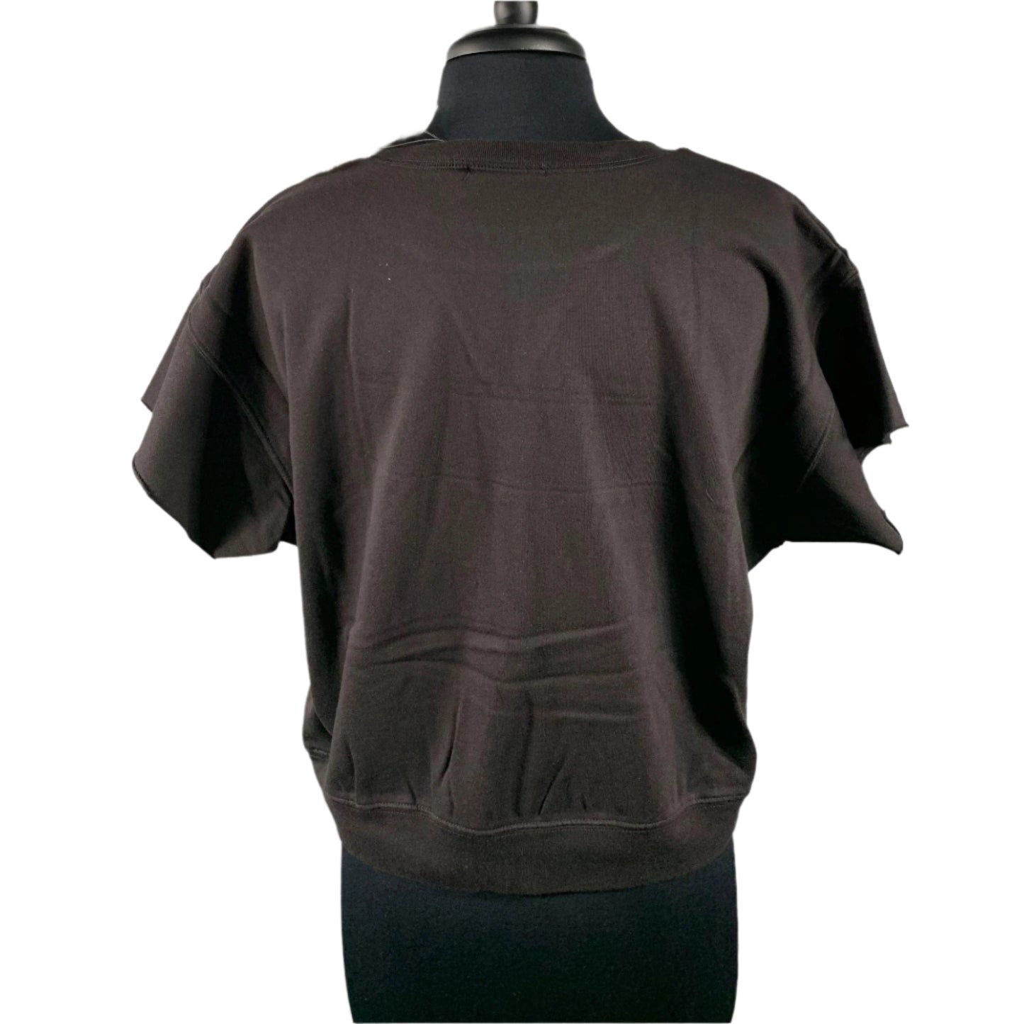 BLK DNM Womens Black Short Sleeves Sweatshirt | Positivo Clothing