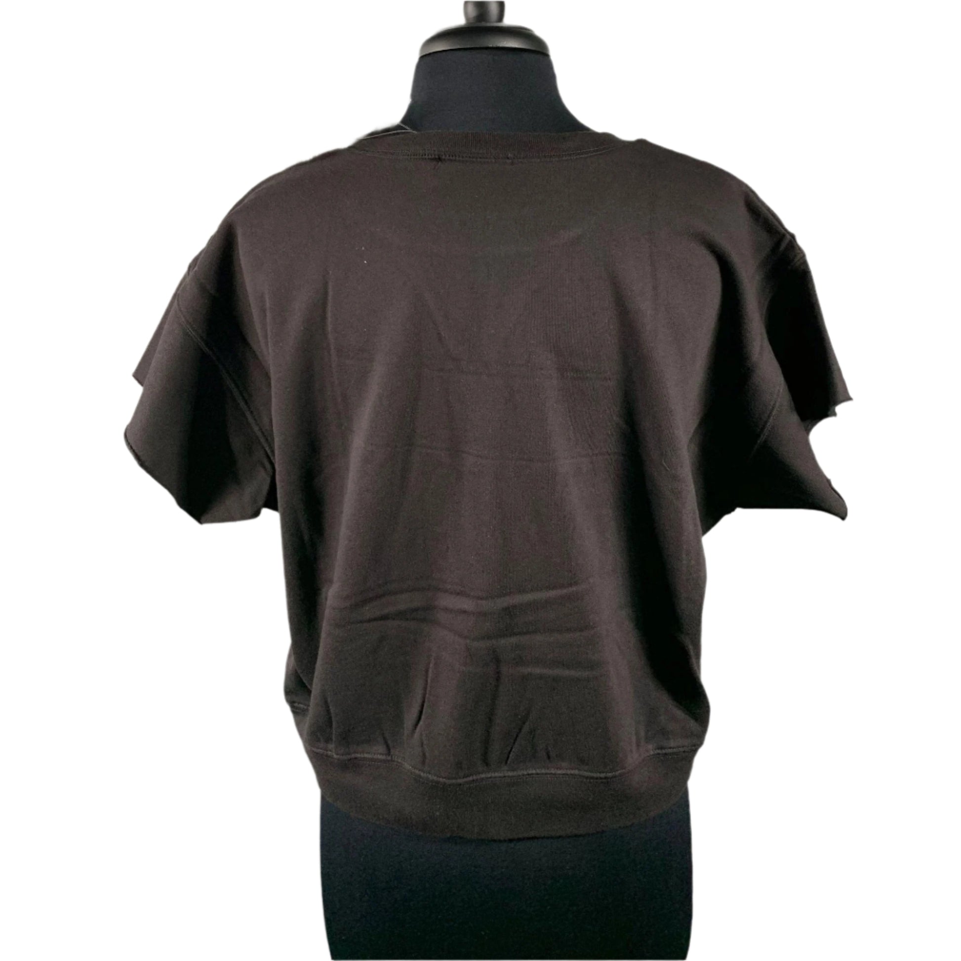 BLK DNM Womens Black Short Sleeves Sweatshirt | Positivo Clothing