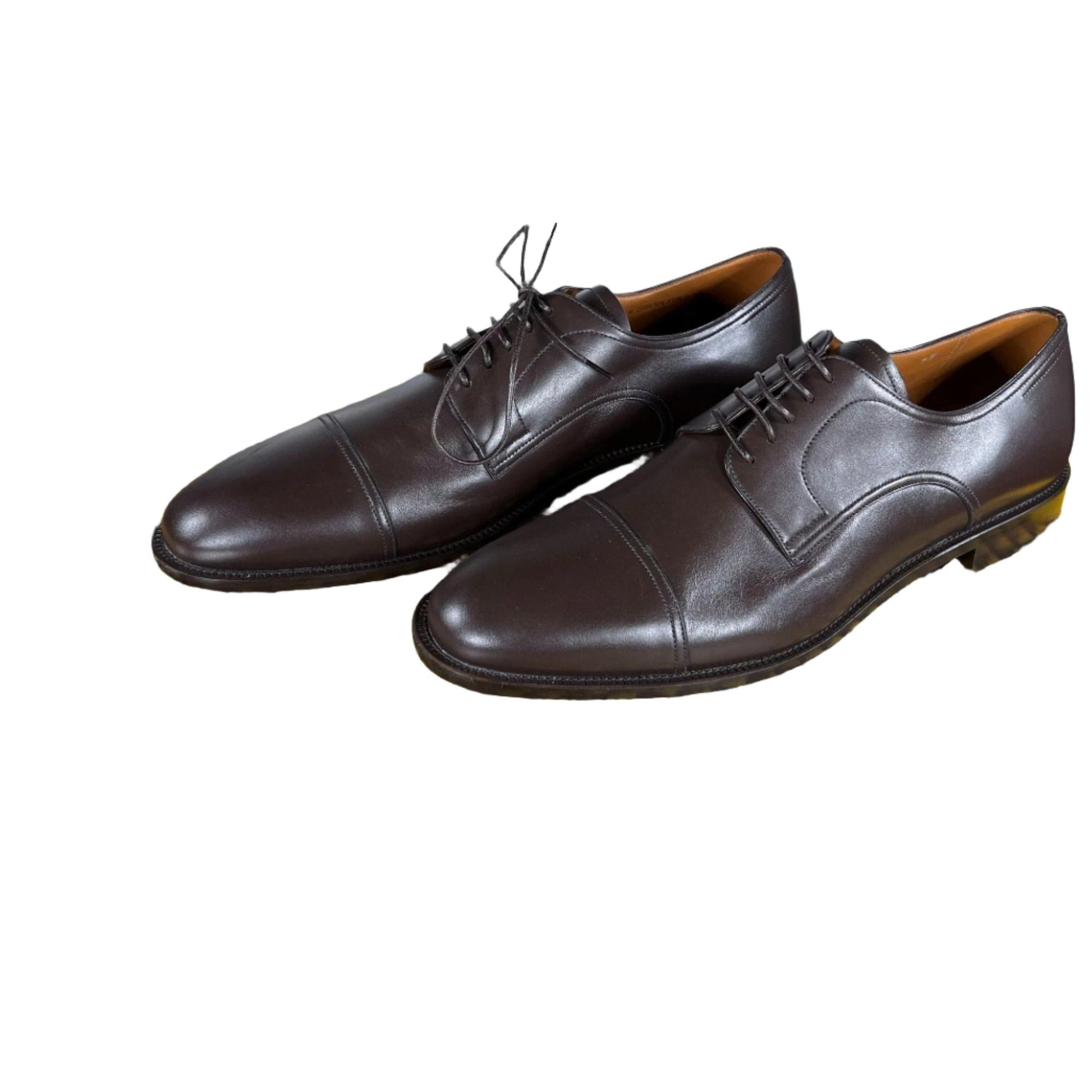 Bally Salfor Chocolate Leather Derby Shoes - Positivo Clothing
