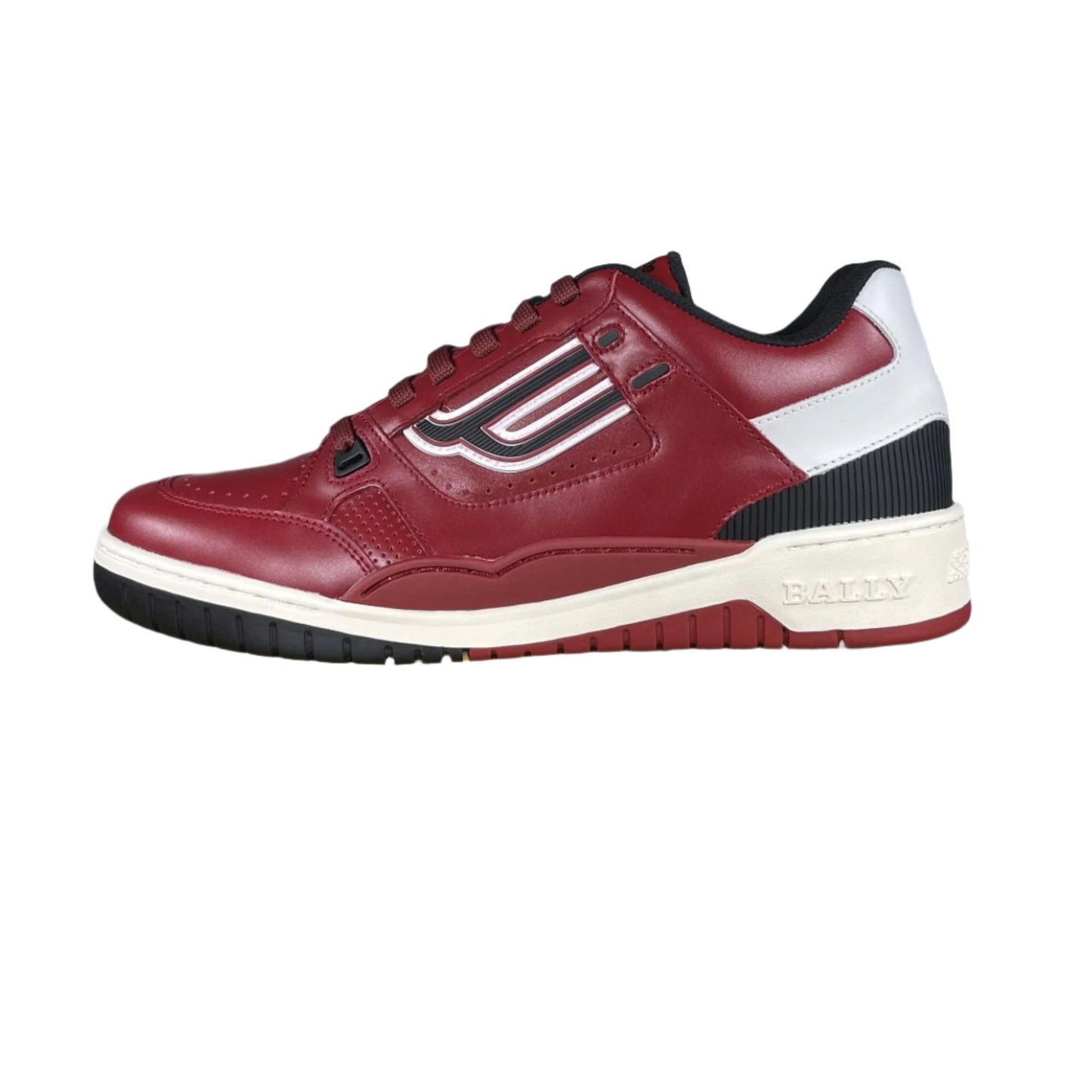 Bally Kuba Red Calf Leather Low Top Sneakers - Positivo Clothing