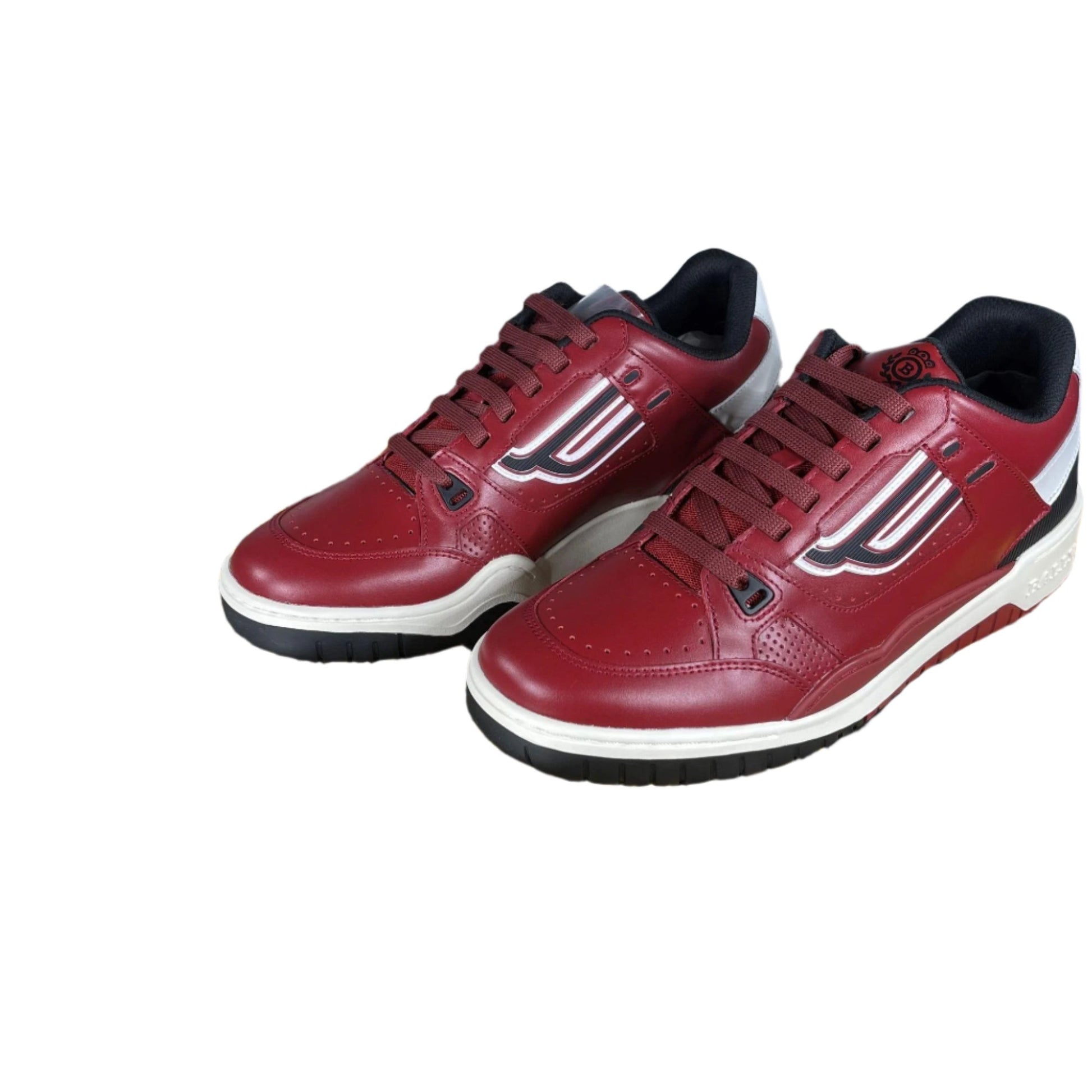 Bally Kuba Red Calf Leather Low Top Sneakers - Positivo Clothing