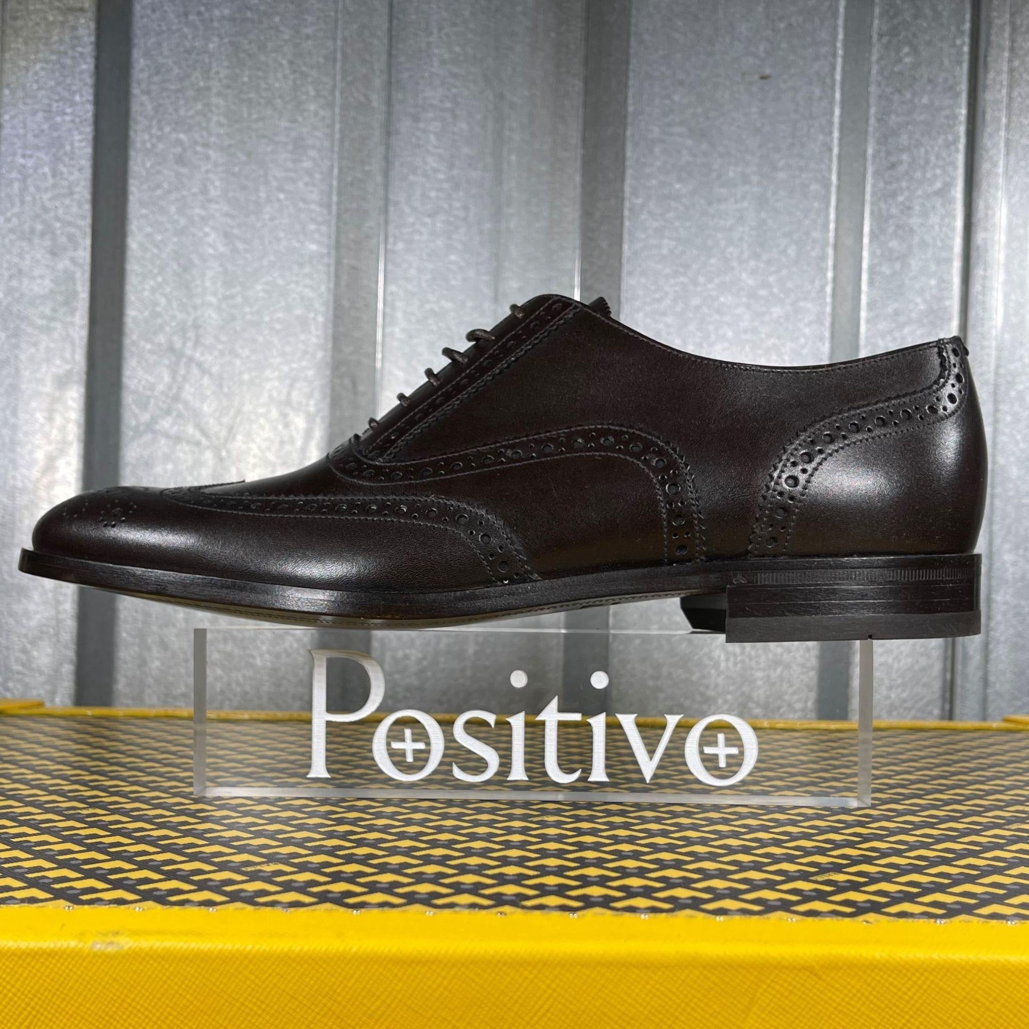 Bally Bruck Coffee Leather Oxfords | Positivo Clothing