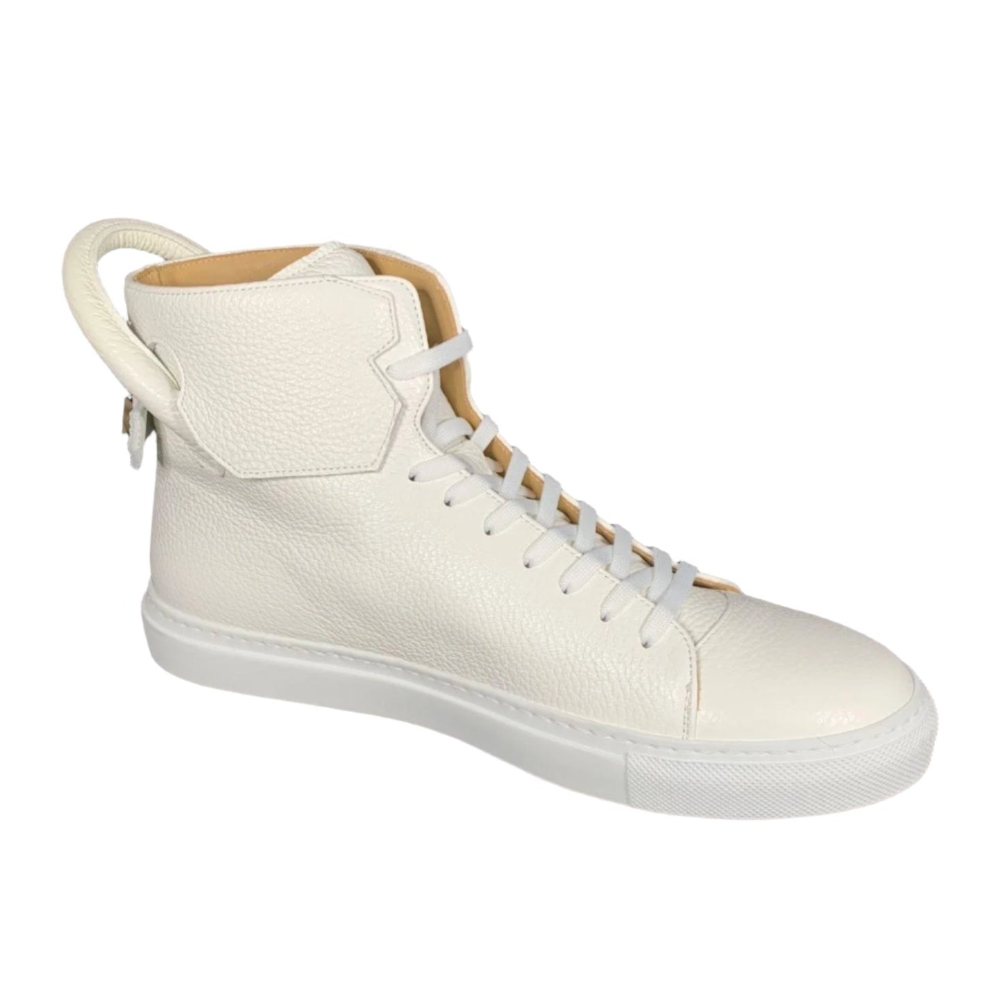 Buscemi Mens 125MM White High Top Sneakers - Positivo Clothing