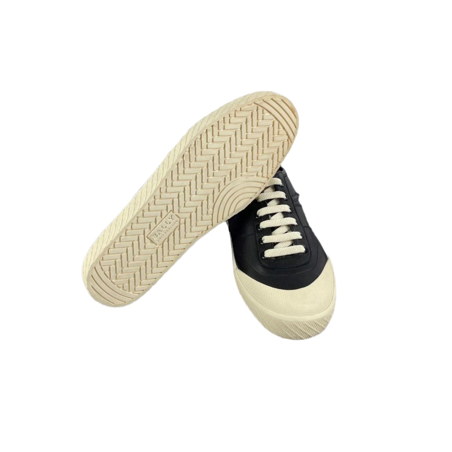 Bally Smitt Black Leather Low Top Sneakers | Positivo Clothing