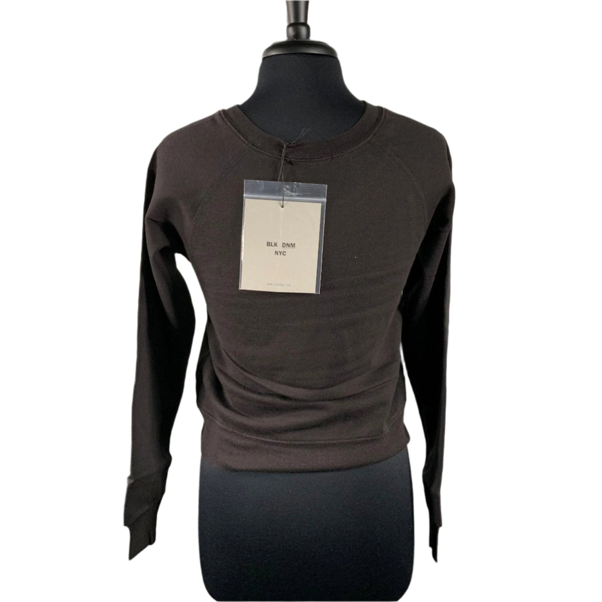 BLK DNM Womens Black Long Sleeves Sweatshirt | Positivo Clothing