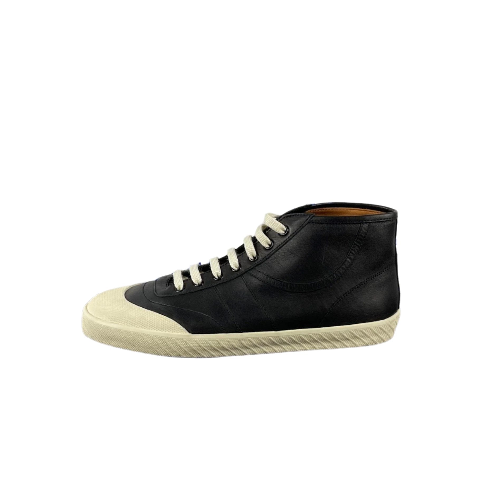 Bally Savio Black Leather High Top Sneakers | Positivo Clothing