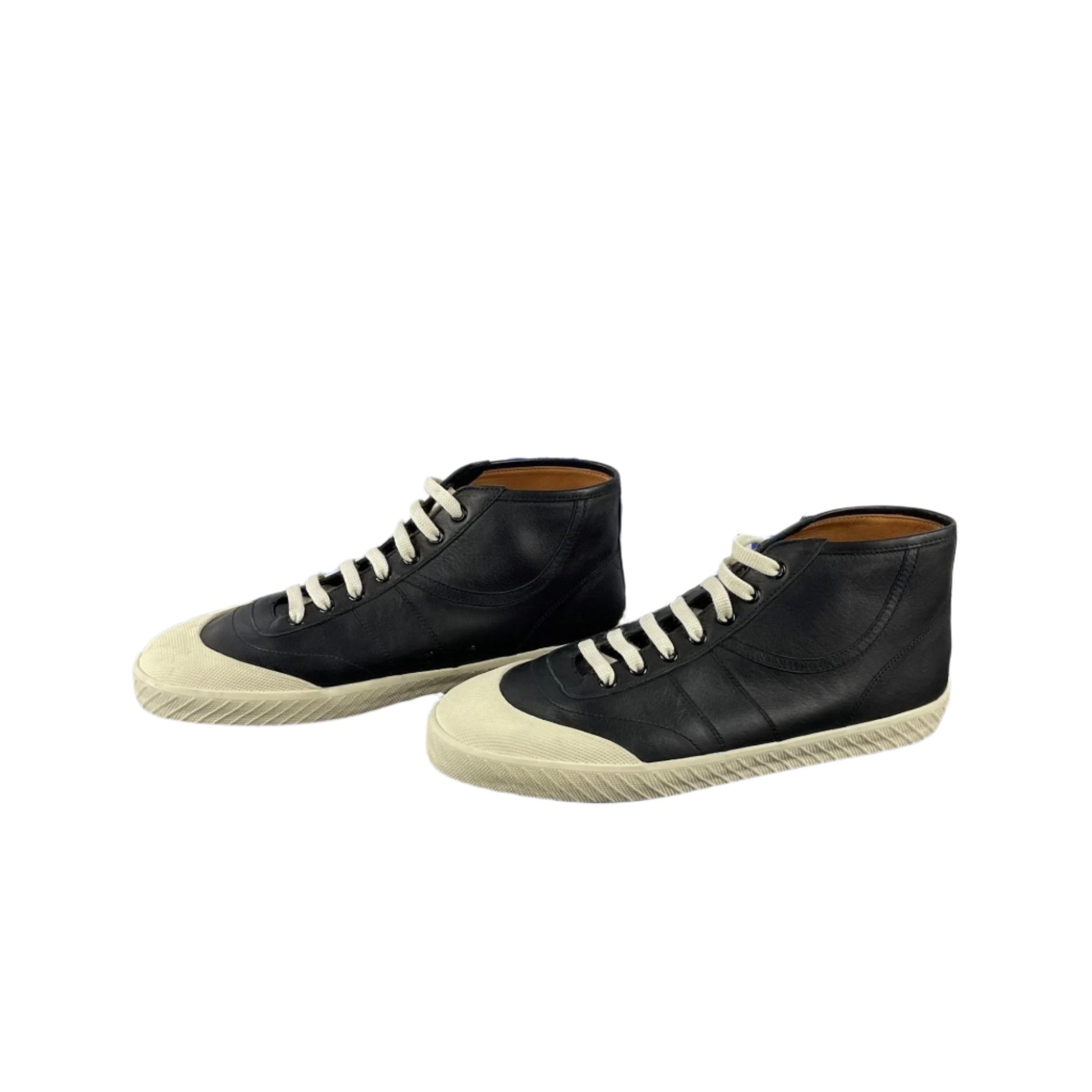 Bally Savio Black Leather High Top Sneakers | Positivo Clothing