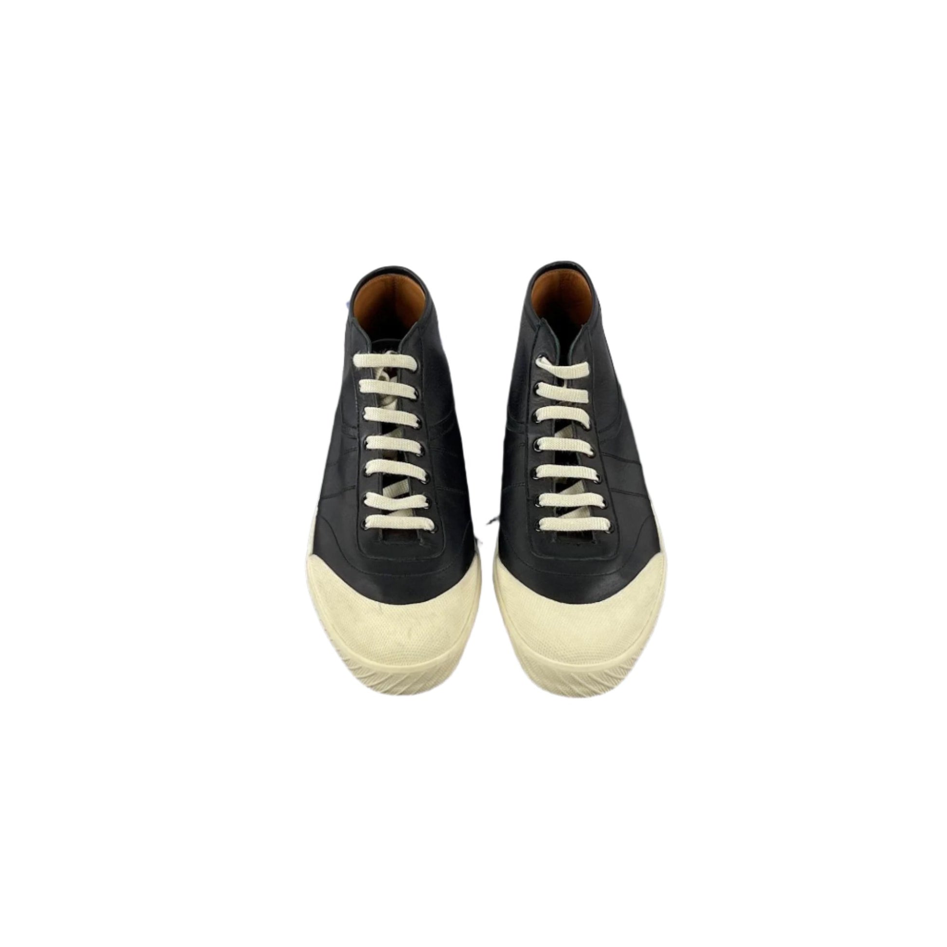 Bally Savio Black Leather High Top Sneakers | Positivo Clothing