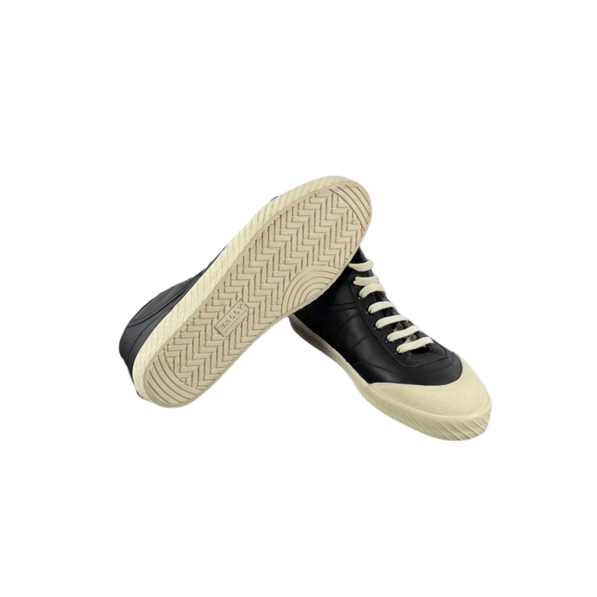 Bally Savio Black Leather High Top Sneakers | Positivo Clothing
