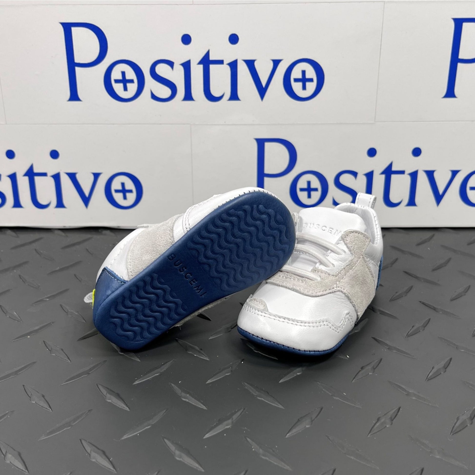 Buscemi Ventura Baby White Trio Sneakers - Positivo Clothing